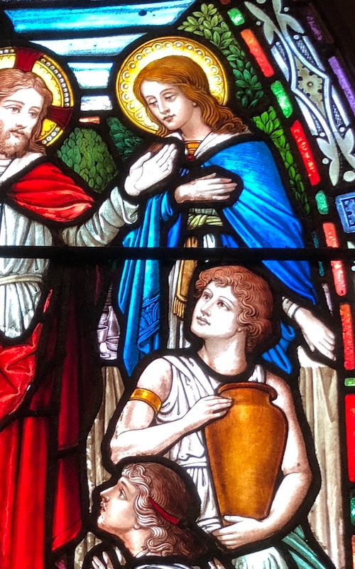 Stained Glass Image of an Adult