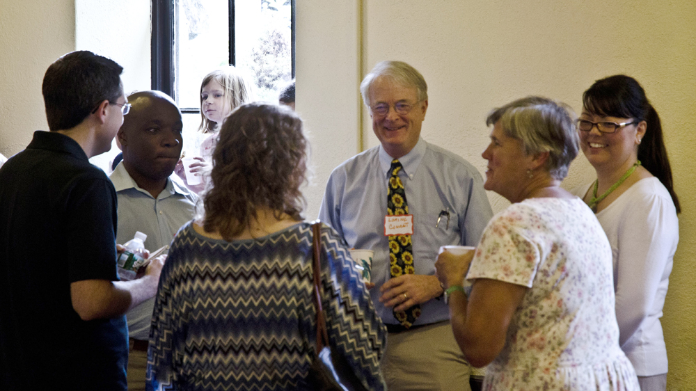 Parishoners at Coffee Hour